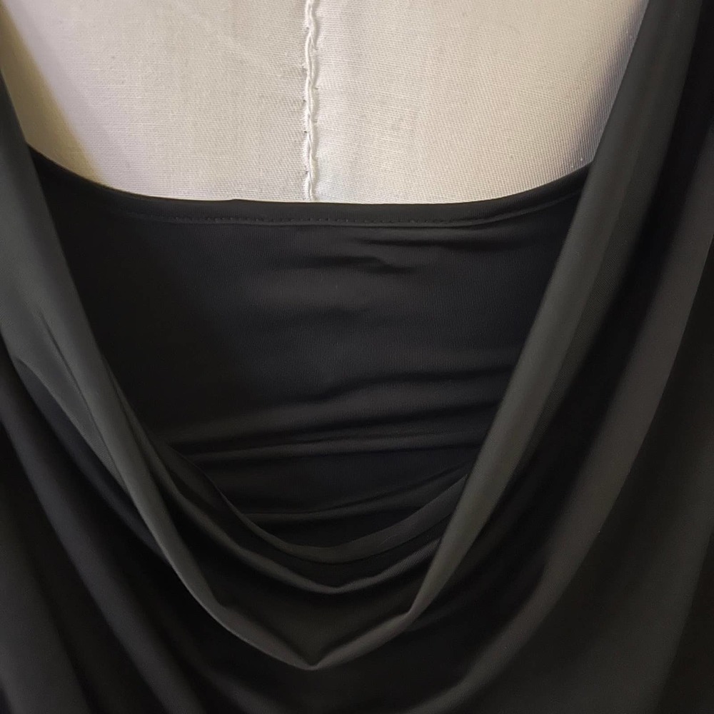 BCBGeneration Black Ruched Dress Size Medium - Picture 6 of 16